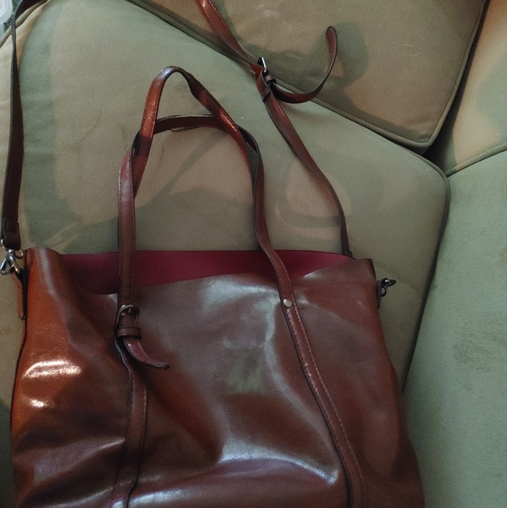 Burgundy work bag or purse